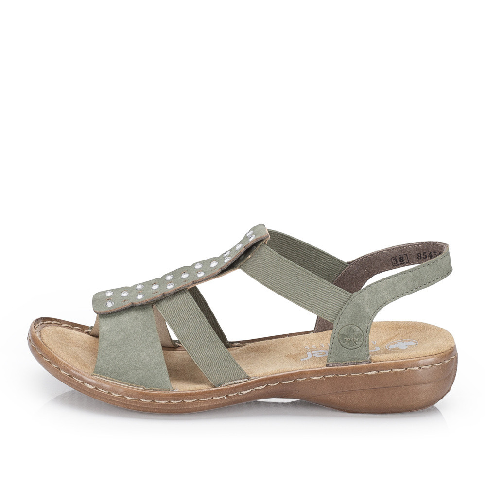 detail Dámské sandály RIEKER 60883-52 zelená S6