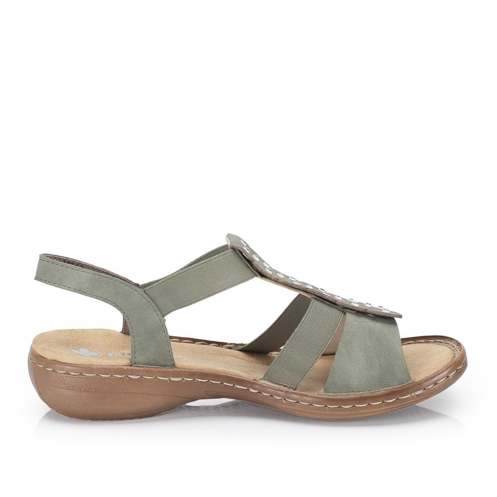 detail Dámské sandály RIEKER 60883-52 zelená S6
