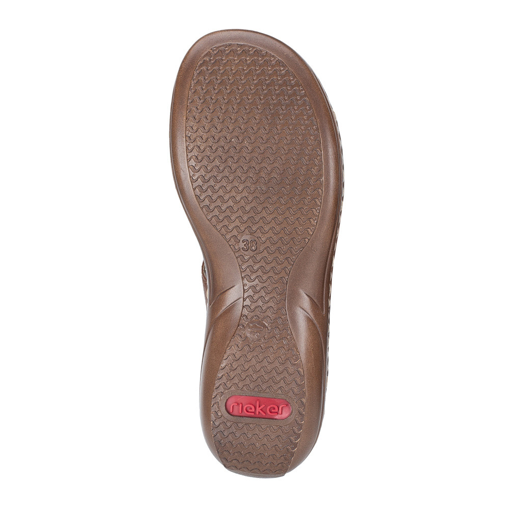 detail Dámské nazouváky RIEKER 60885-24 hnědá S6