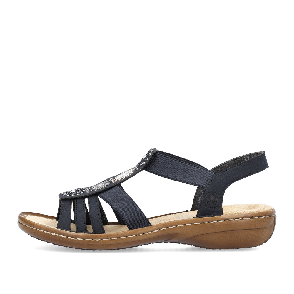 detail Dámské sandály RIEKER 608G9-14 modrá S6