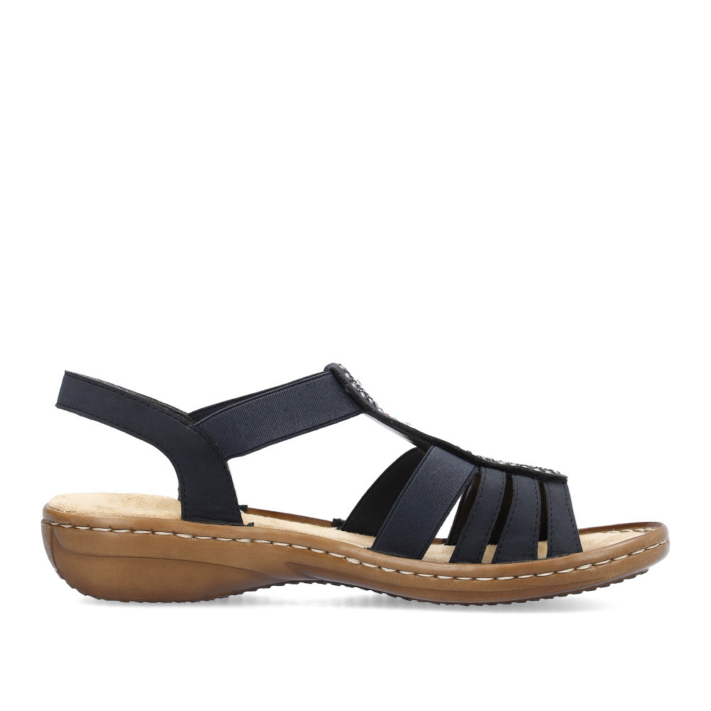 detail Dámské sandály RIEKER 608G9-14 modrá S6