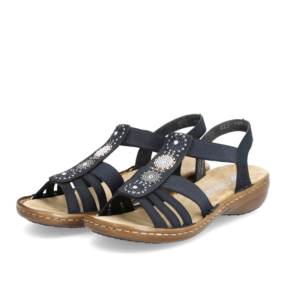 detail Dámské sandály RIEKER 608G9-14 modrá S6
