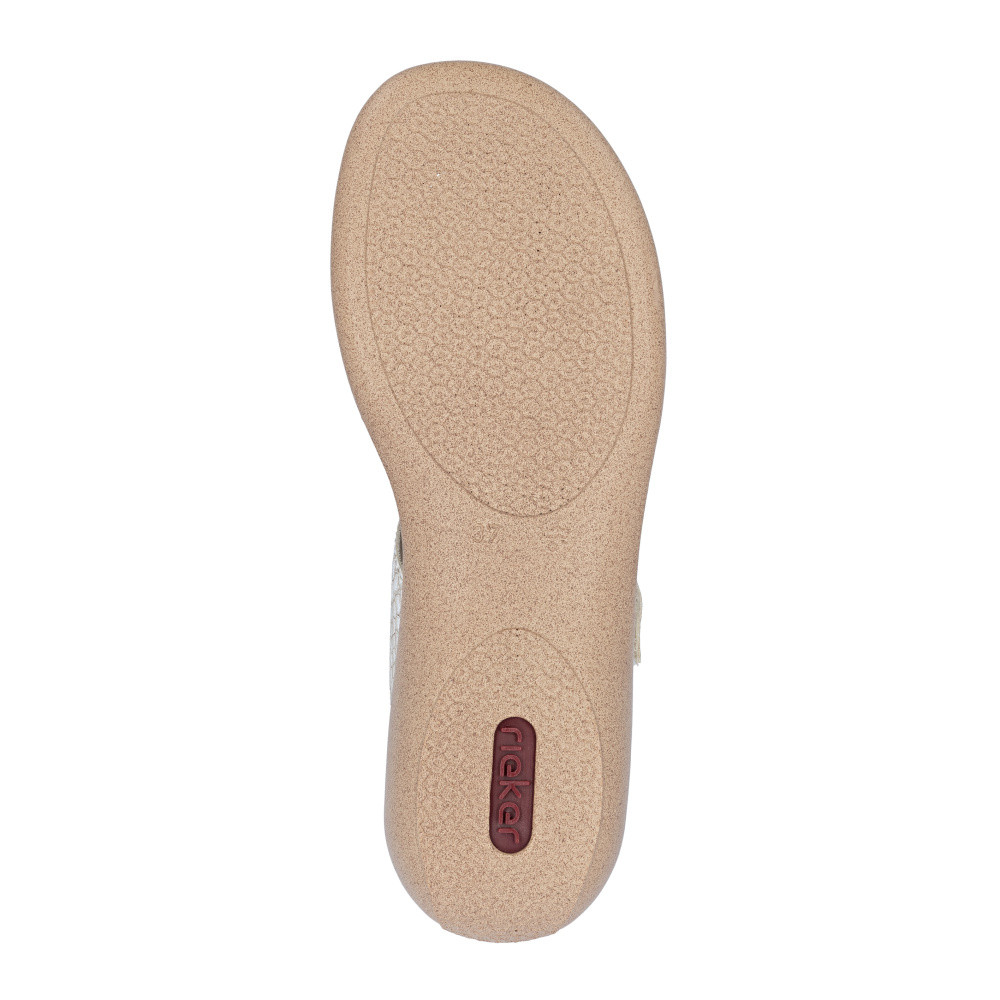 detail Dámské sandály RIEKER 61854-62 béžová S6