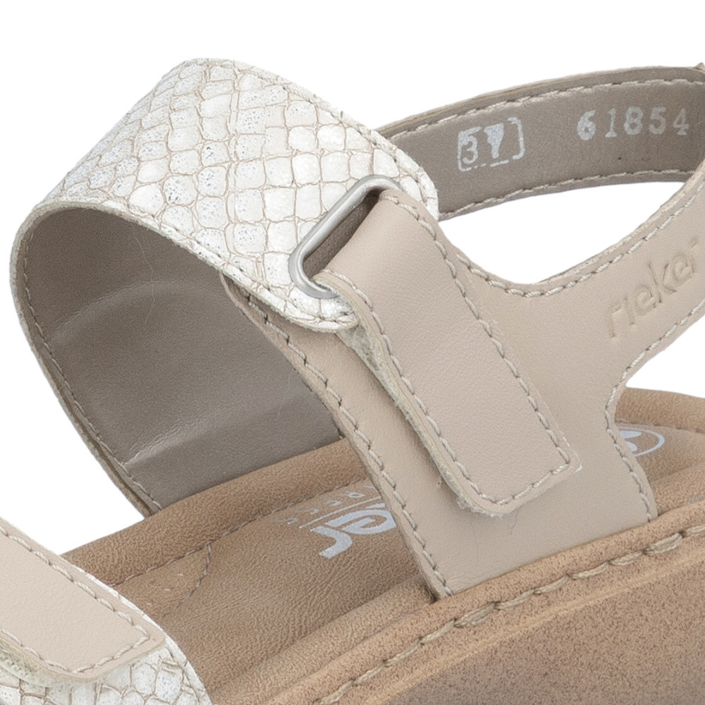 detail Dámské sandály RIEKER 61854-62 béžová S6
