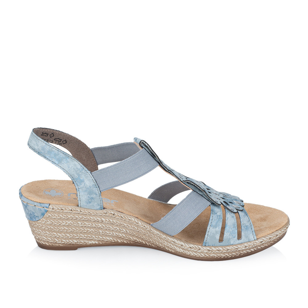 detail Dámské sandály RIEKER 62436-12 modrá S6