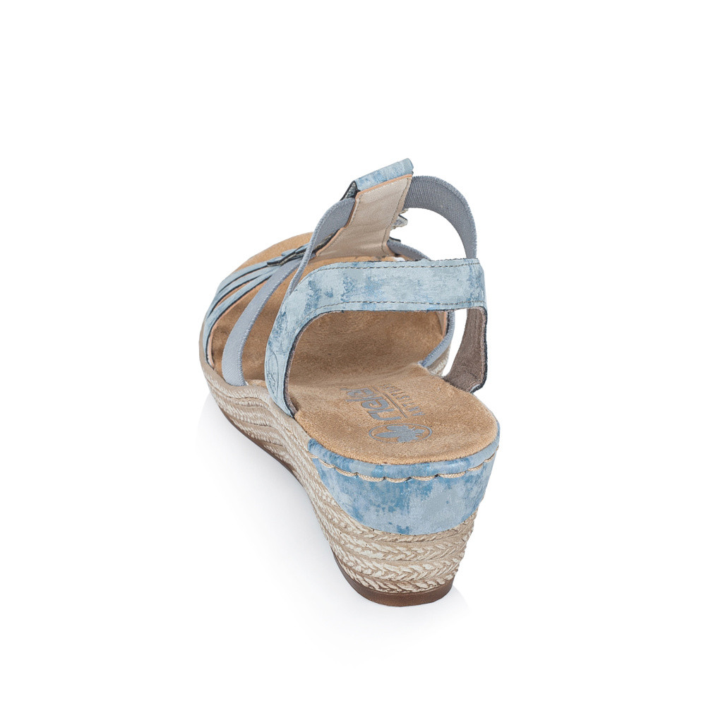 detail Dámské sandály RIEKER 62436-12 modrá S6