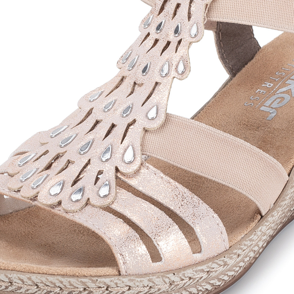 detail Dámské sandály RIEKER 62436-31   PINK   F/S6