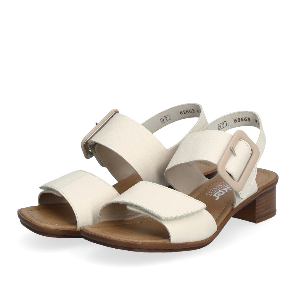 detail Dámské sandály RIEKER 62663-61 béžová S6