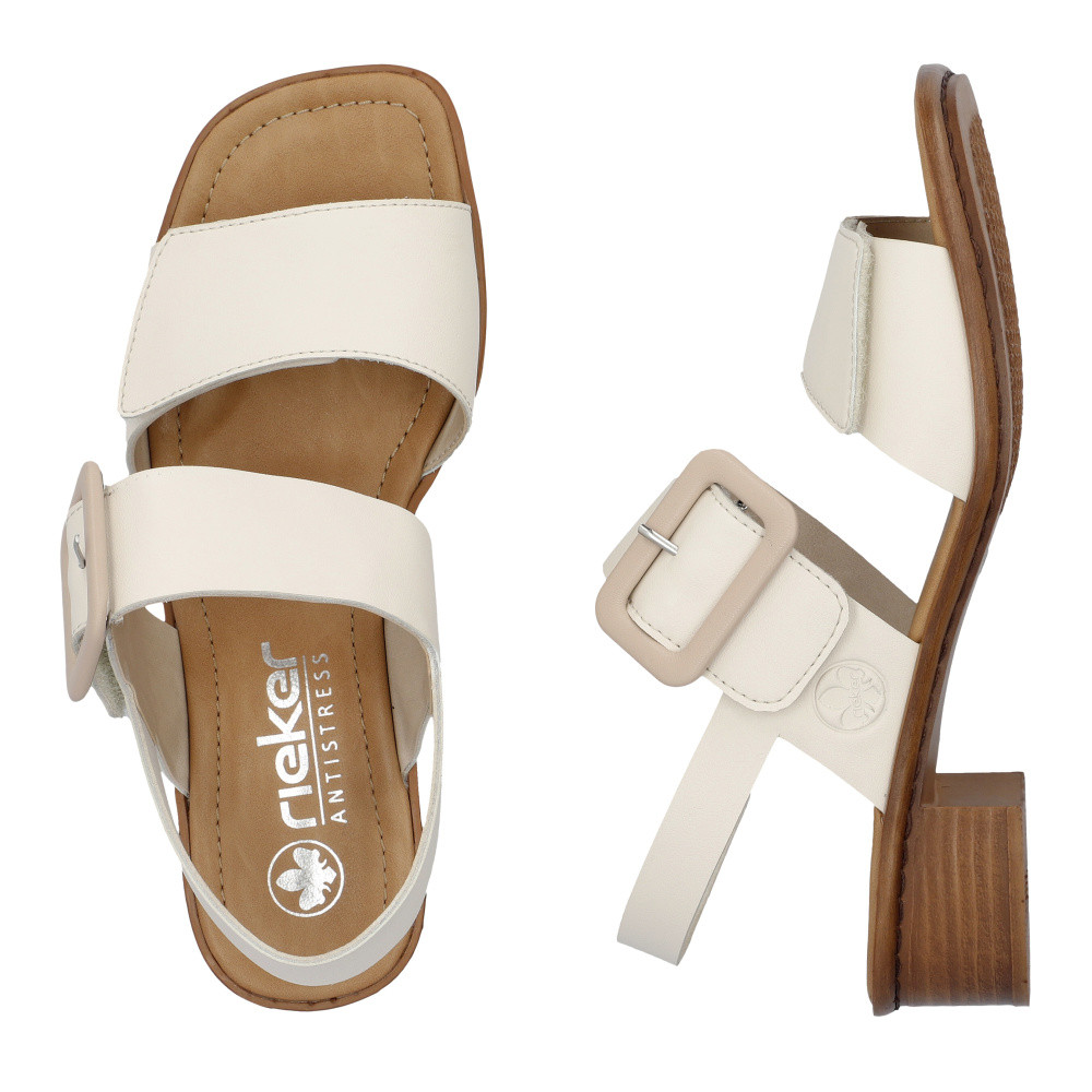 detail Dámské sandály RIEKER 62663-61 béžová S6