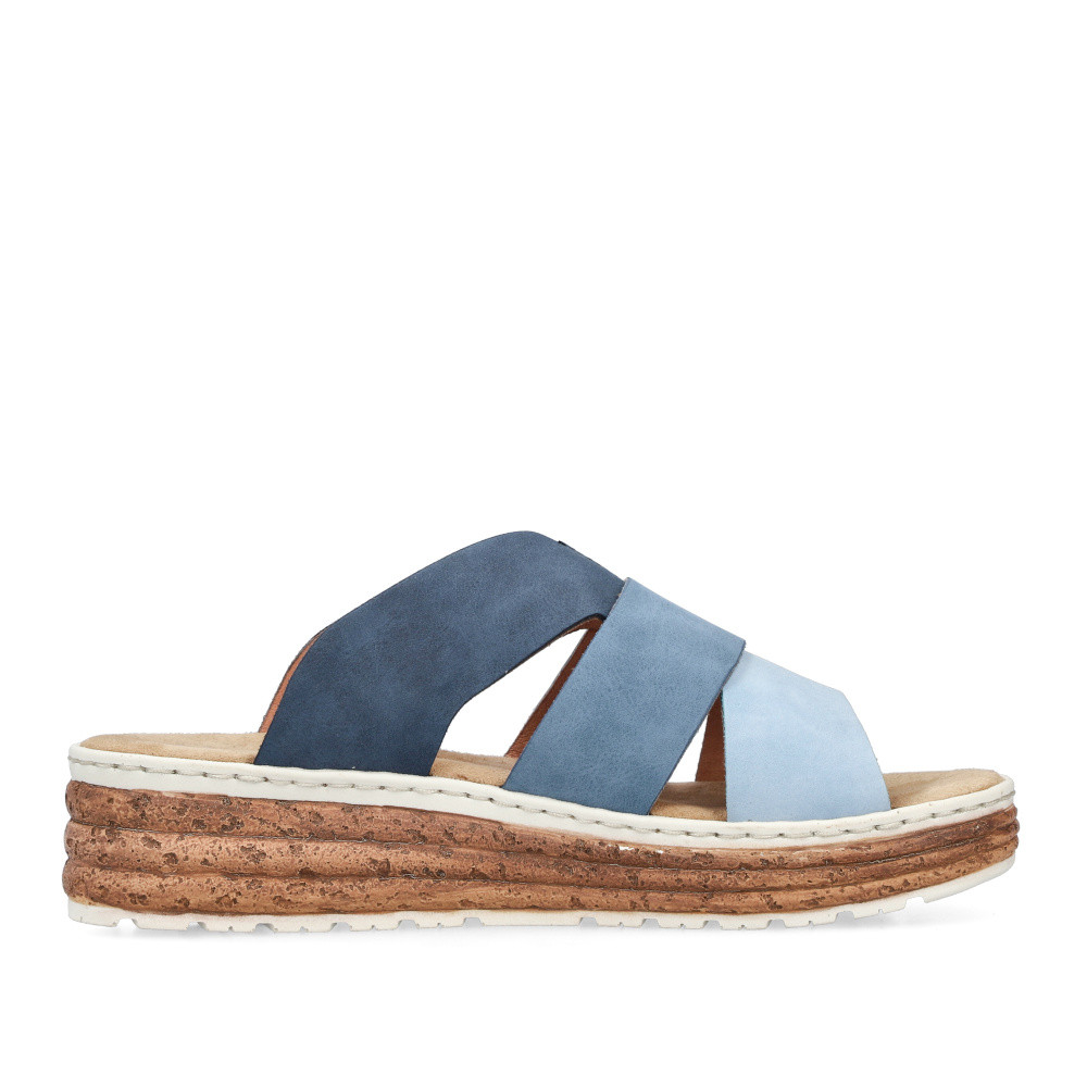 detail Dámské nazouváky RIEKER 62780-12 modrá S6