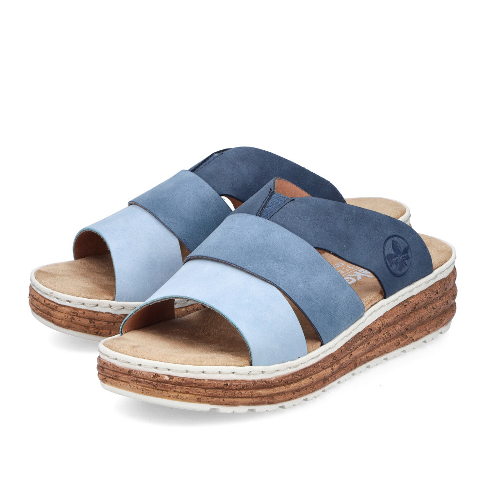 detail Dámské nazouváky RIEKER 62780-12 modrá S6