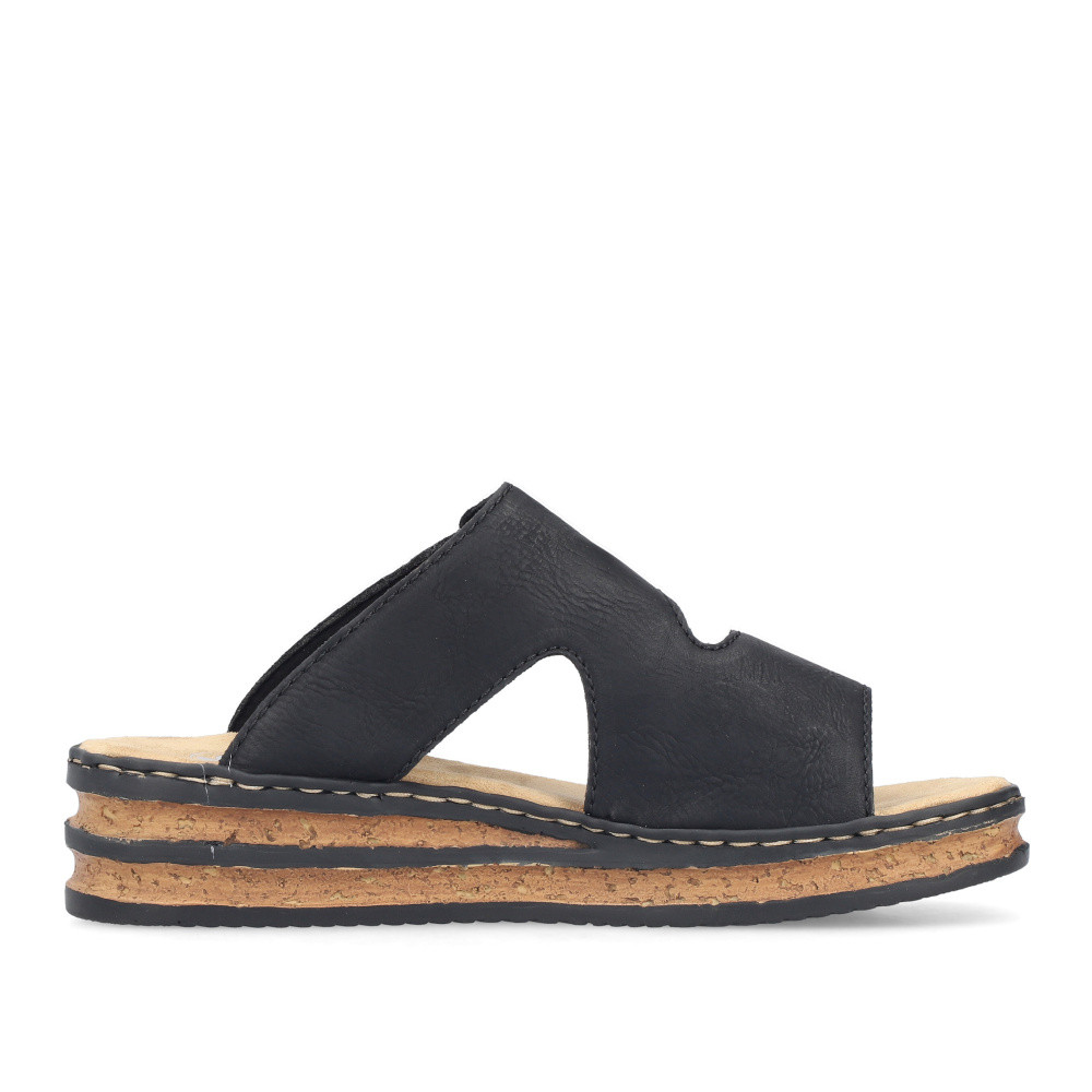 detail Dámské nazouváky RIEKER 62980-01 černá S6