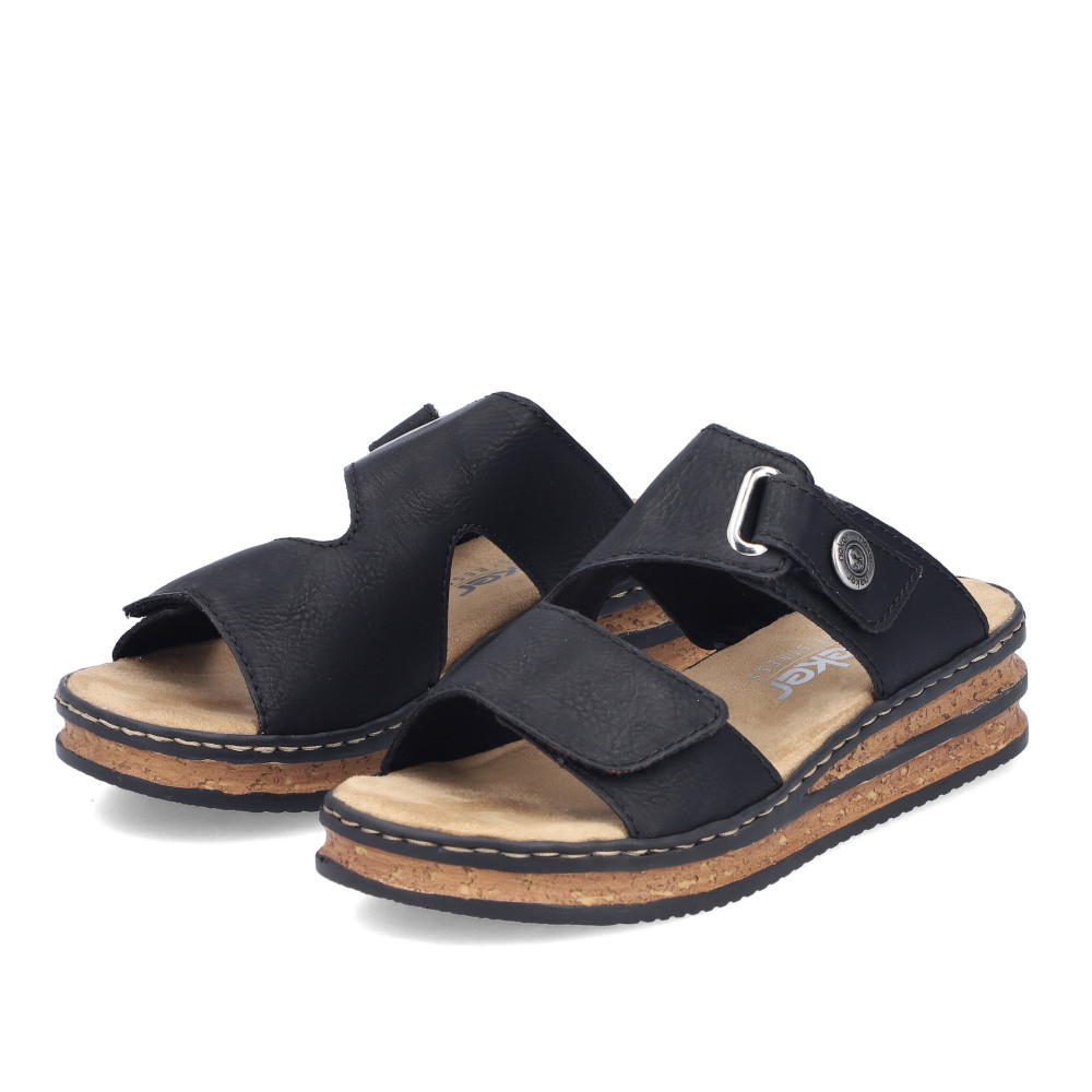 detail Dámské nazouváky RIEKER 62980-01 černá S6