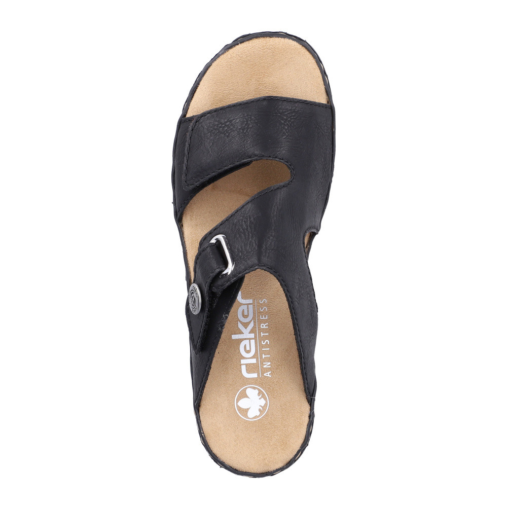 detail Dámské nazouváky RIEKER 62980-01 černá S6