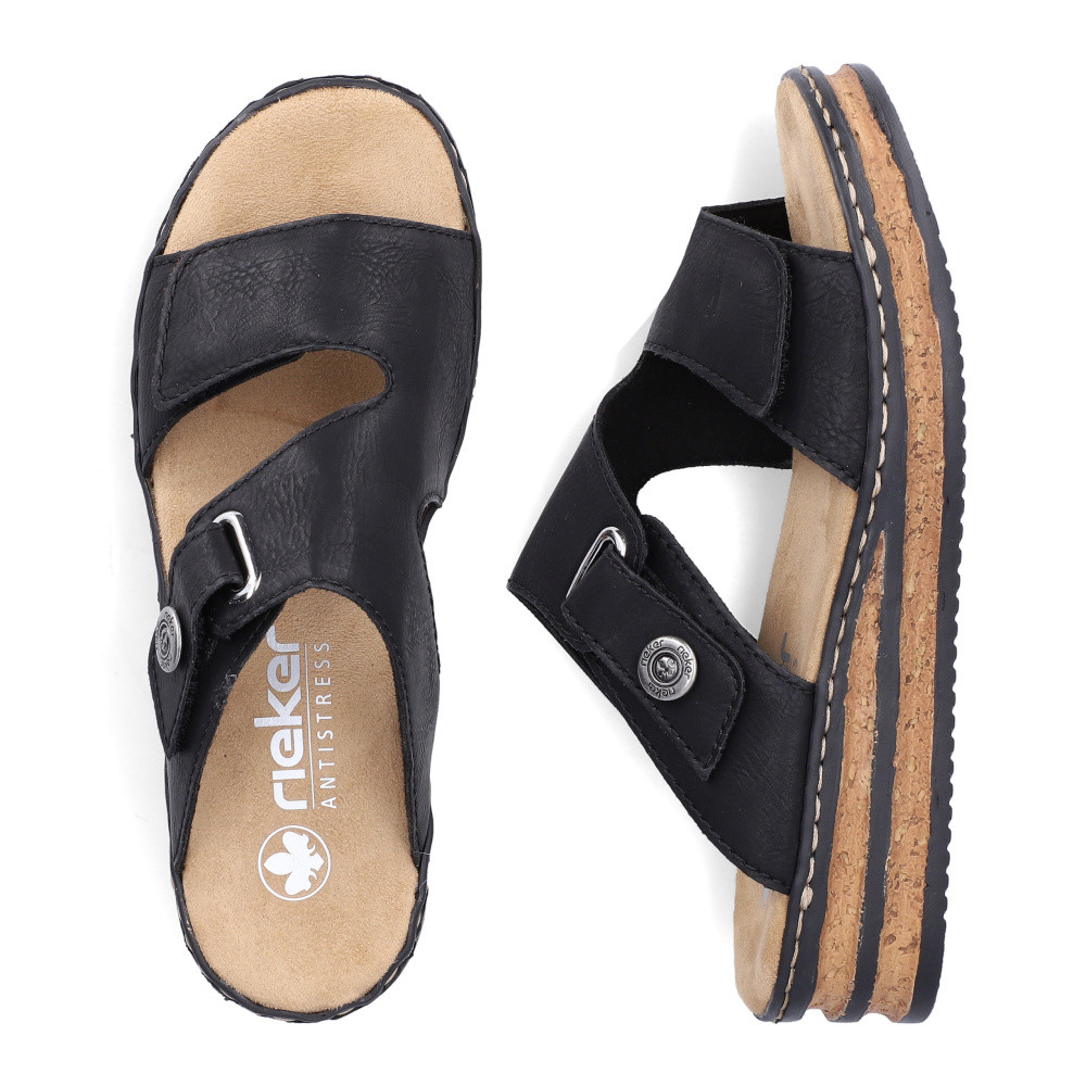 detail Dámské nazouváky RIEKER 62980-01 černá S6