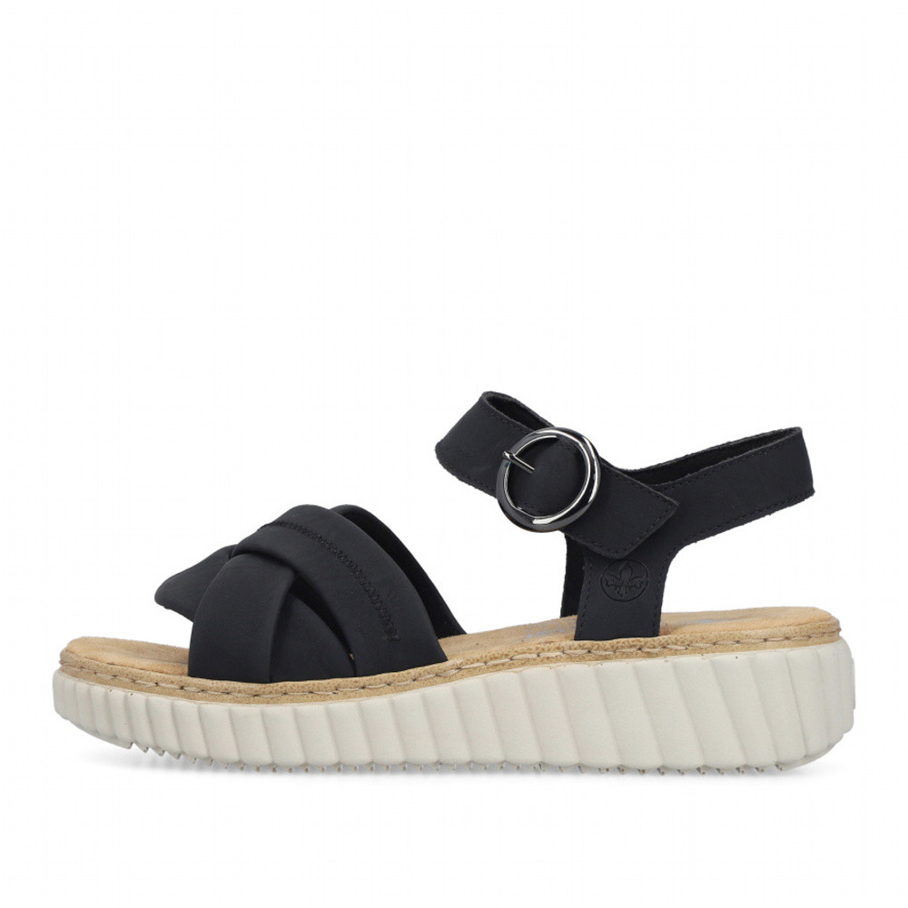 detail Dámské sandály RIEKER 63270-00 černá S6