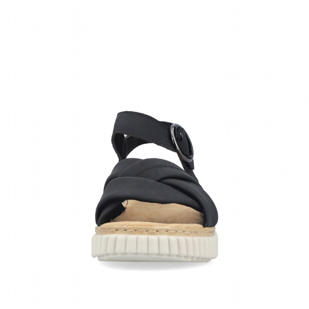 detail Dámské sandály RIEKER 63270-00 černá S6