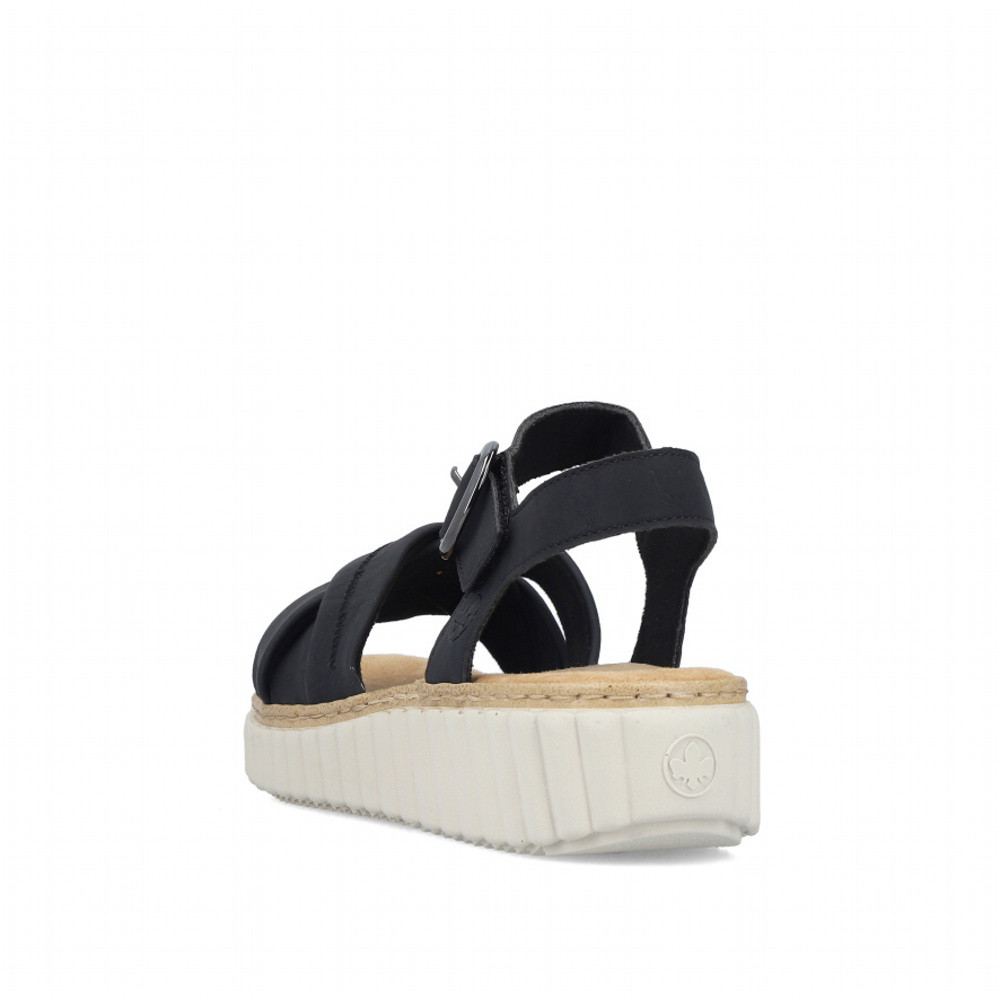 detail Dámské sandály RIEKER 63270-00 černá S6