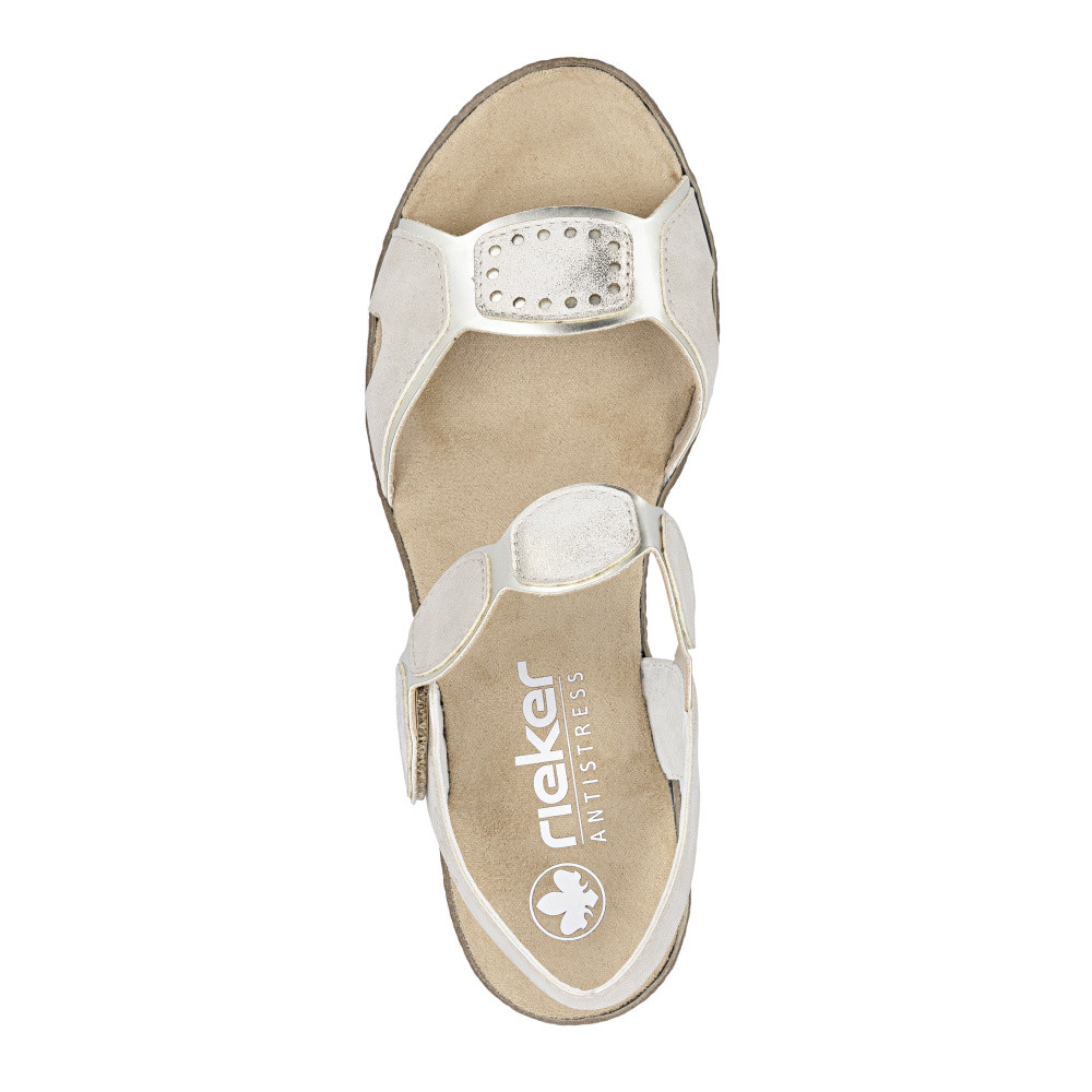detail Dámské sandály RIEKER 63876-62 béžová S6