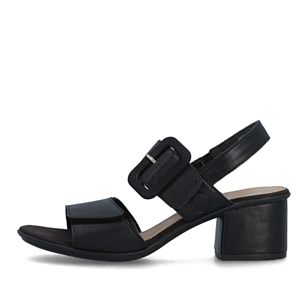 detail Dámské sandály RIEKER 64664-00 černá S6