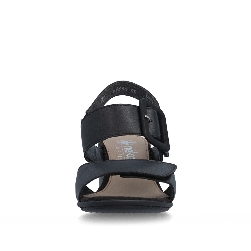 detail Dámské sandály RIEKER 64664-00 černá S6