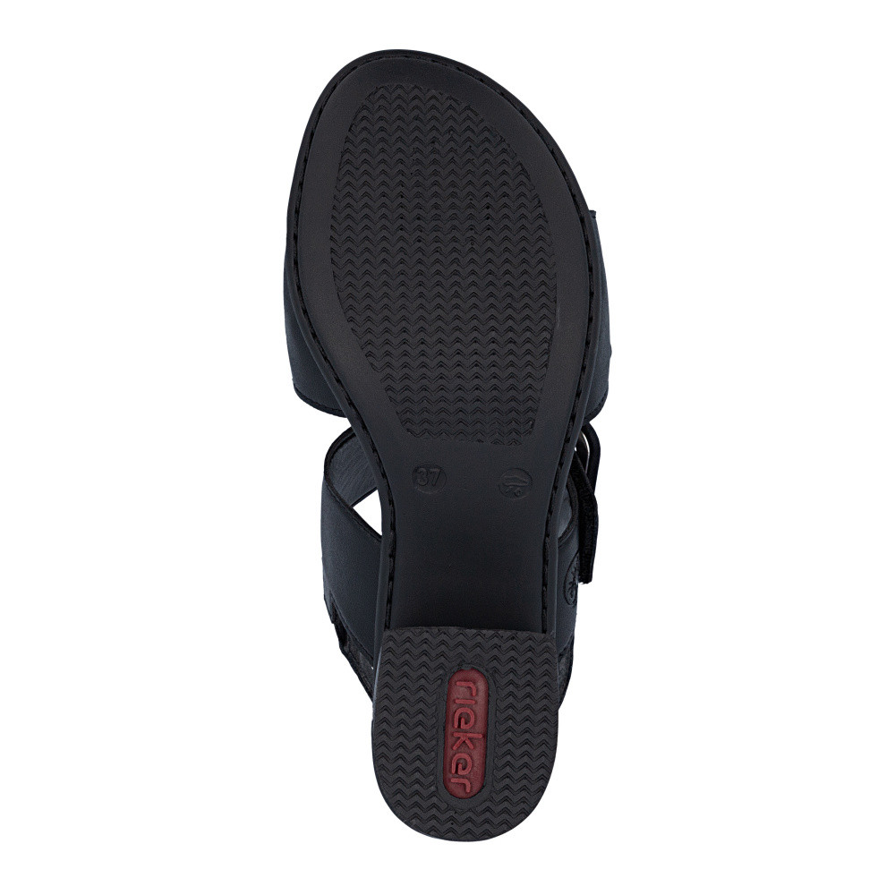 detail Dámské sandály RIEKER 64664-00 černá S6