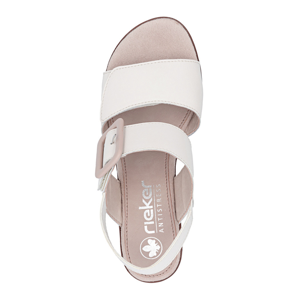 detail Dámské sandály RIEKER 64664-60 béžová S6