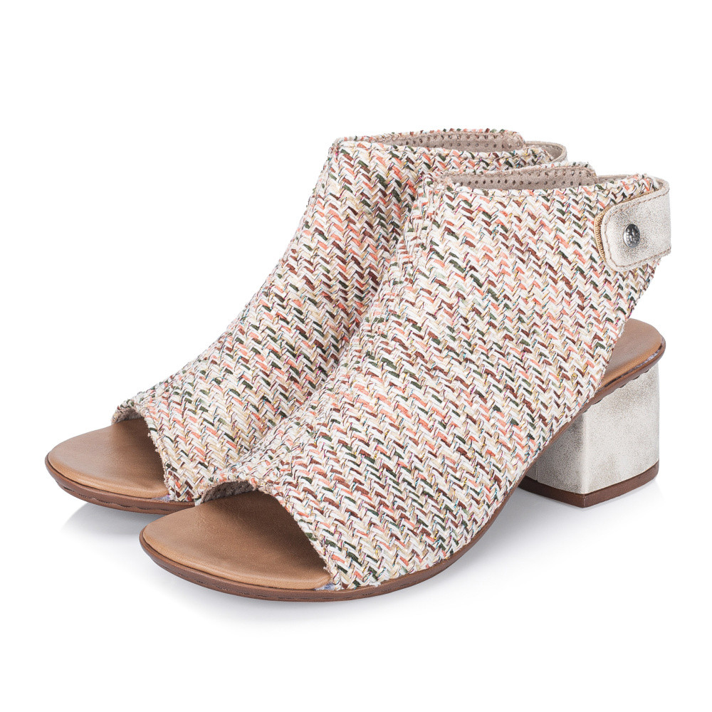 detail Dámské sandály RIEKER 64670-62 béžová S6