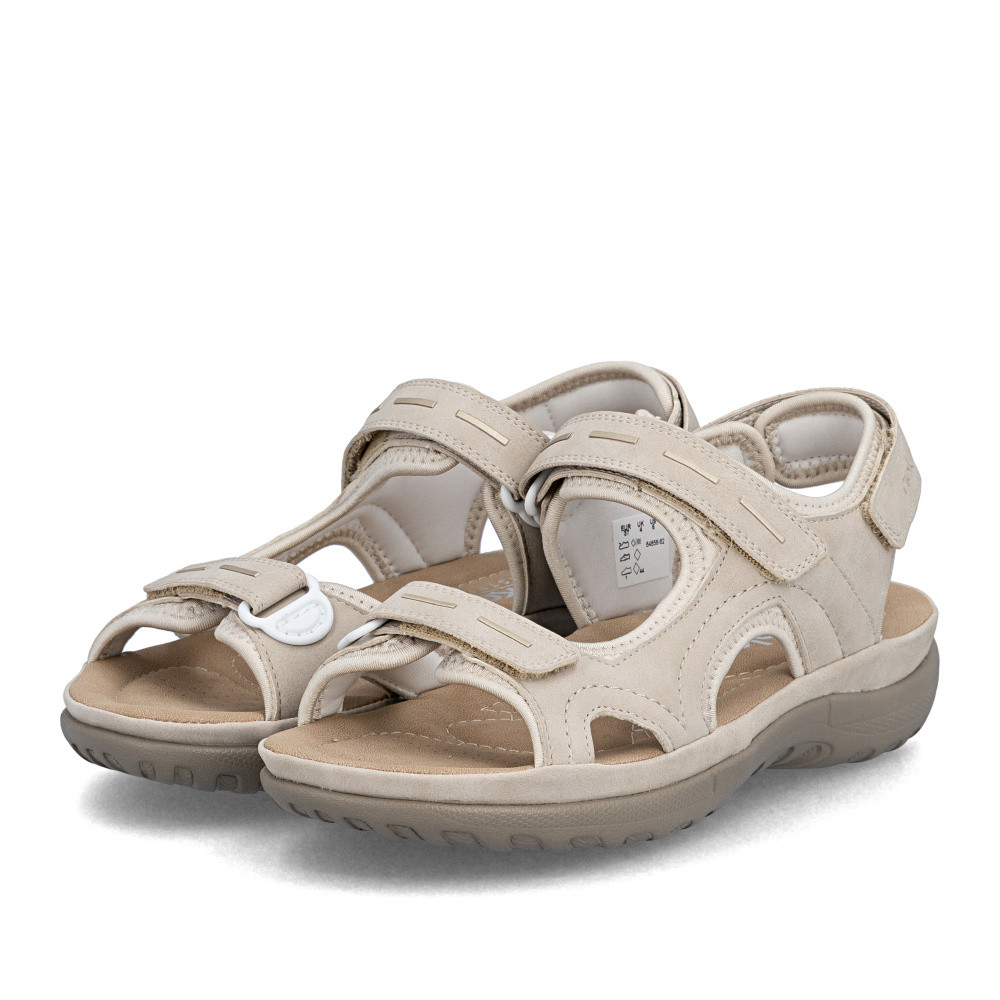 detail Dámské sandály RIEKER 64856-62 béžová S6