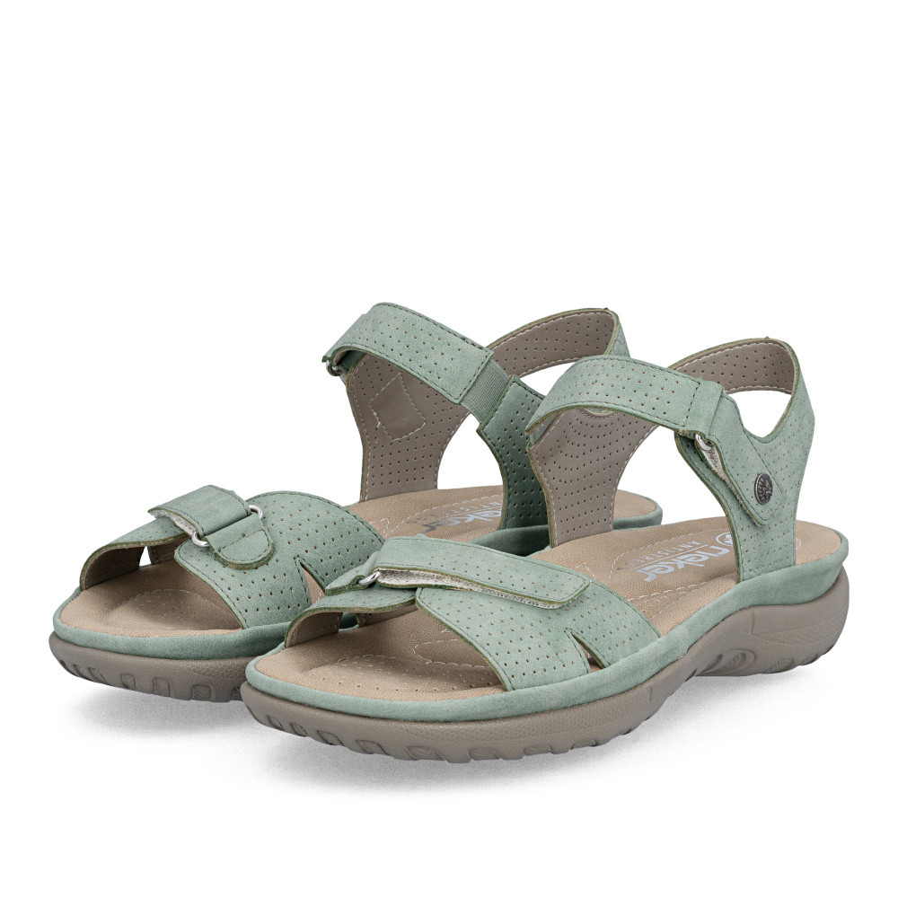 detail Dámské sandály RIEKER 64858-52 zelená S6