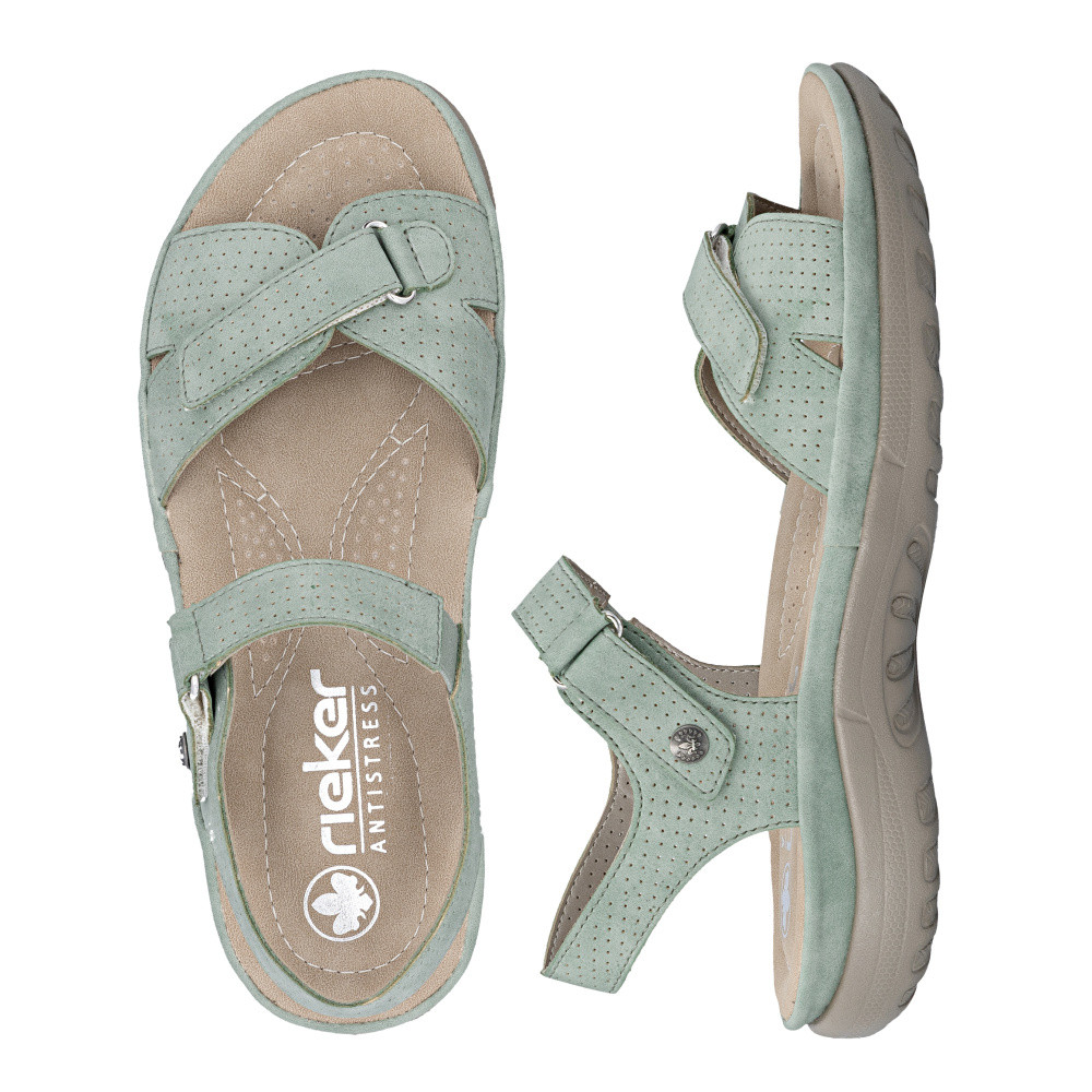 detail Dámské sandály RIEKER 64858-52 zelená S6