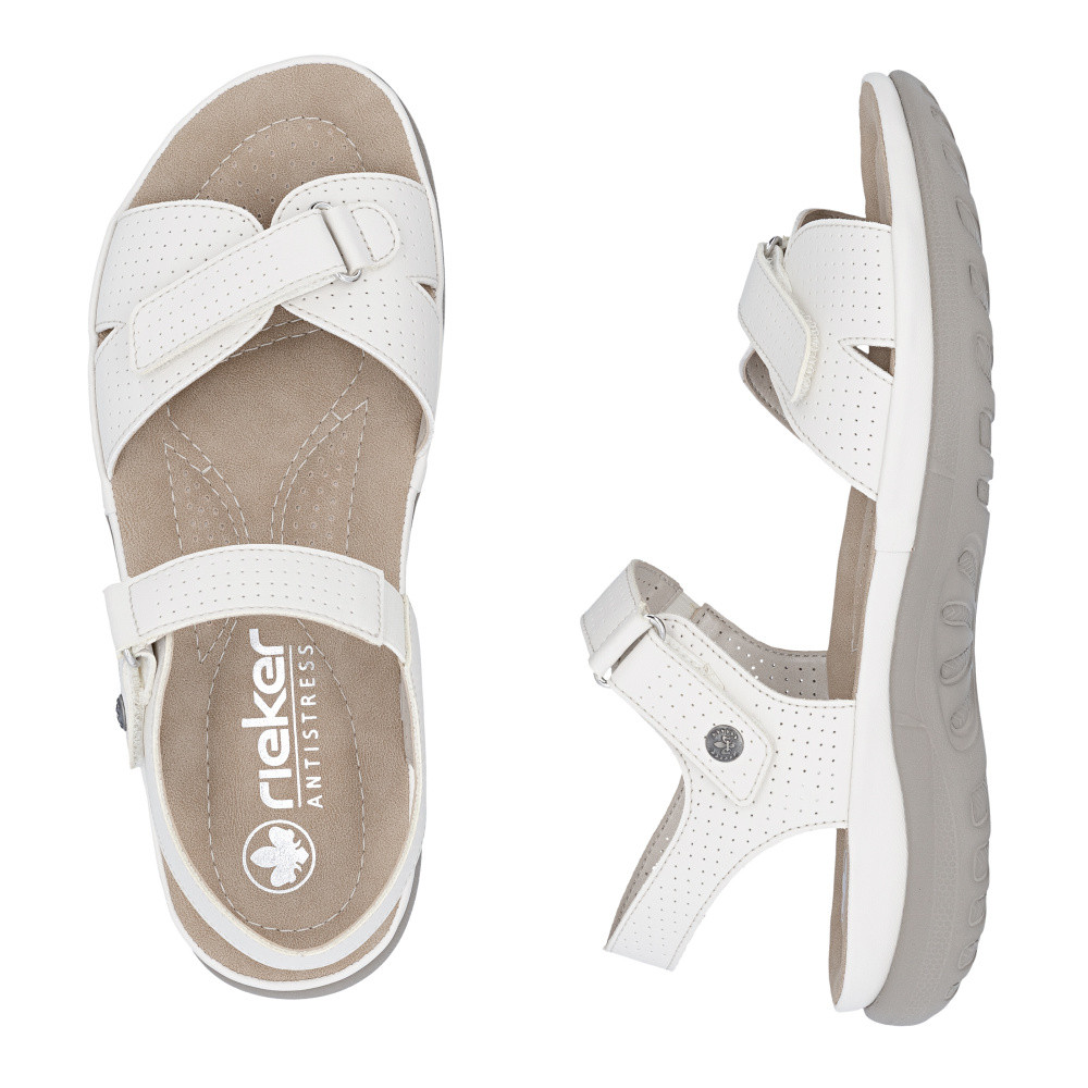 detail Dámské sandály RIEKER 64858-60 béžová S6