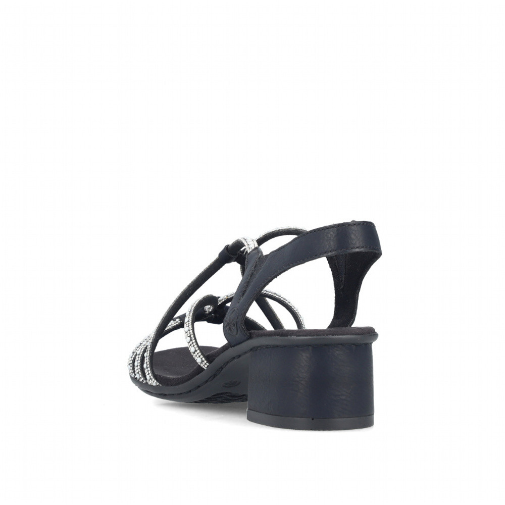 detail Dámské sandály RIEKER 64970-00 černá S6