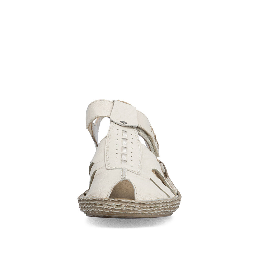 detail Dámské sandály RIEKER 658B3-60 béžová S6