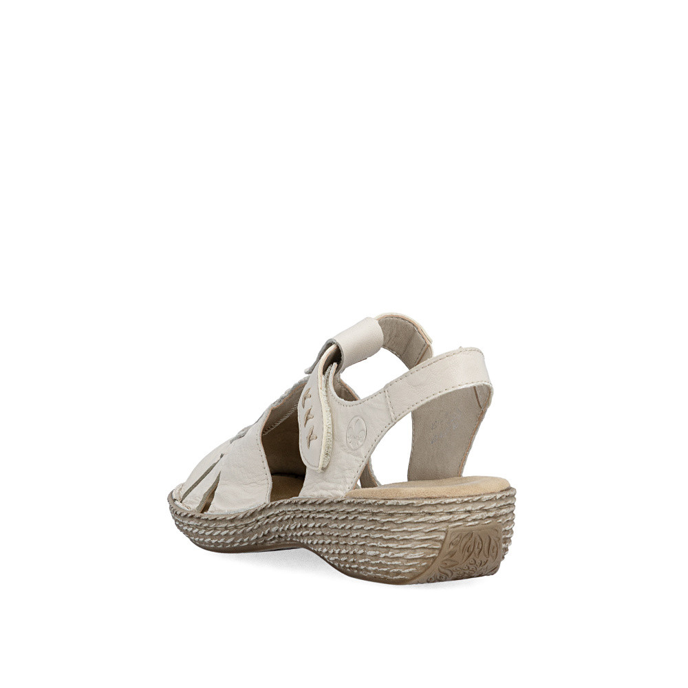 detail Dámské sandály RIEKER 658B3-60 béžová S6