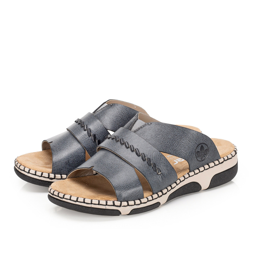 detail Dámské nazouváky RIEKER 66288-14 modrá S6