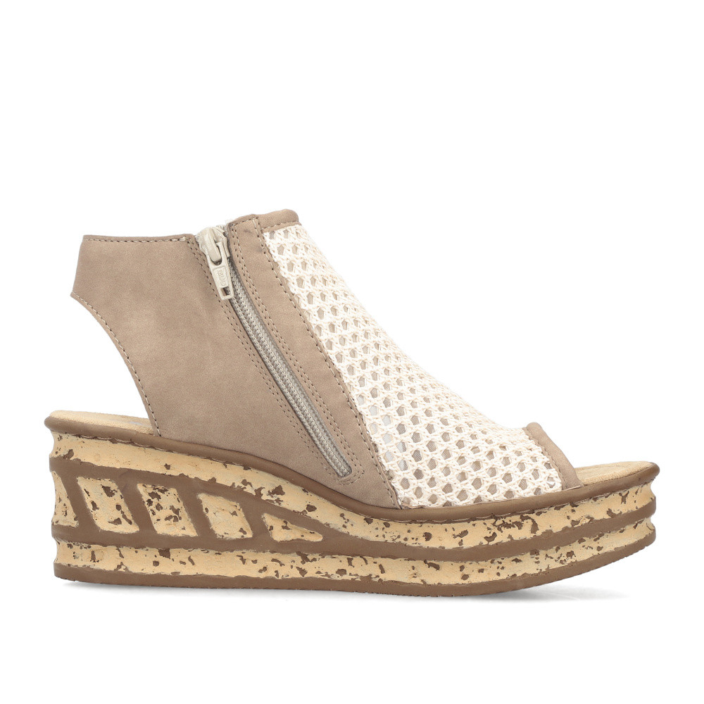 detail Dámské sandály RIEKER 68180-60   BEIGE   F/S6