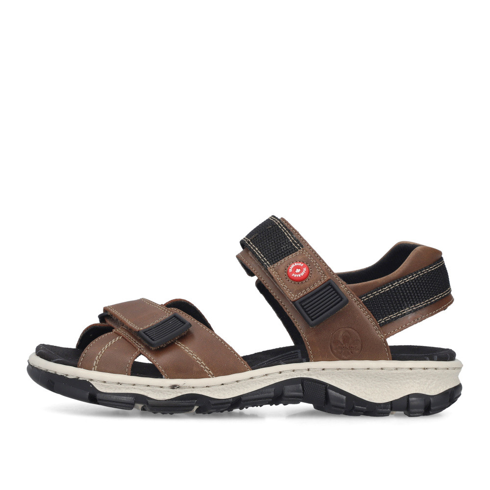 detail Dámské sandály RIEKER 68851-22 hnědá S6