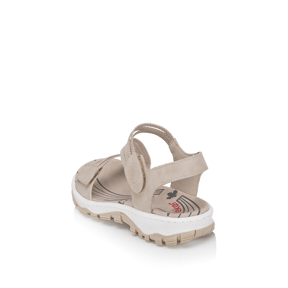 detail Dámské sandály RIEKER 68871-62 béžová S6