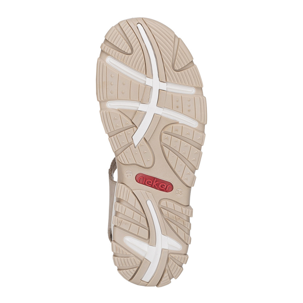 detail Dámské sandály RIEKER 68871-62 béžová S6