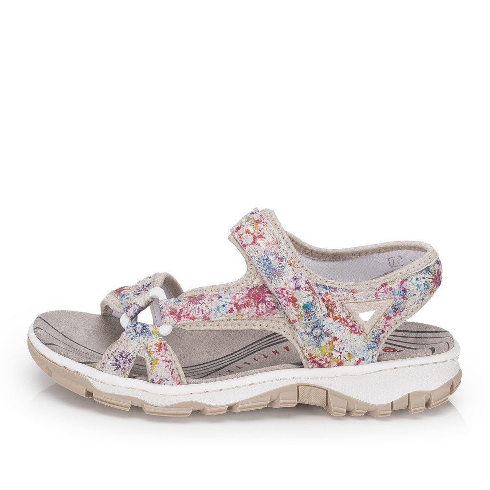 detail Dámské sandály RIEKER 68879-95 béžová S6