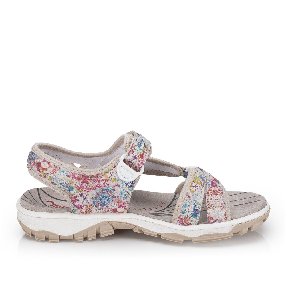 detail Dámské sandály RIEKER 68879-95 béžová S6