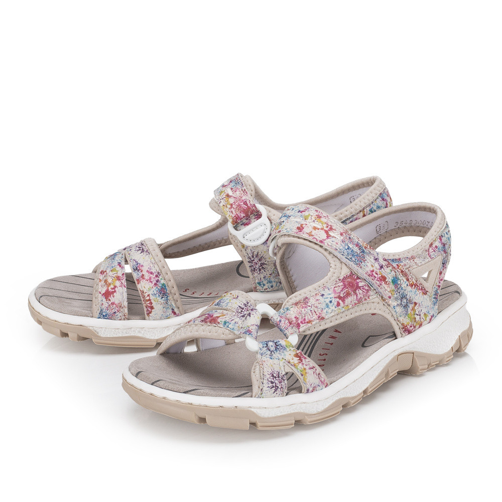 detail Dámské sandály RIEKER 68879-95 béžová S6