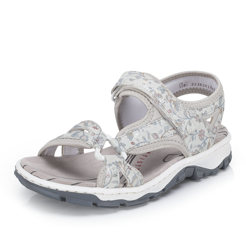 detail Dámské sandály RIEKER 68879-96 šedá S6