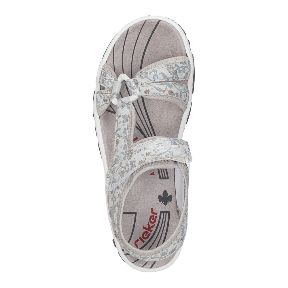 detail Dámské sandály RIEKER 68879-96 šedá S6