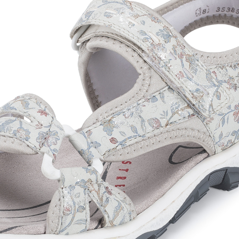 detail Dámské sandály RIEKER 68879-96 šedá S6
