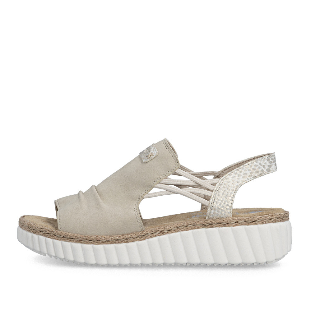 detail Dámské sandály RIEKER 69262-62 béžová S6