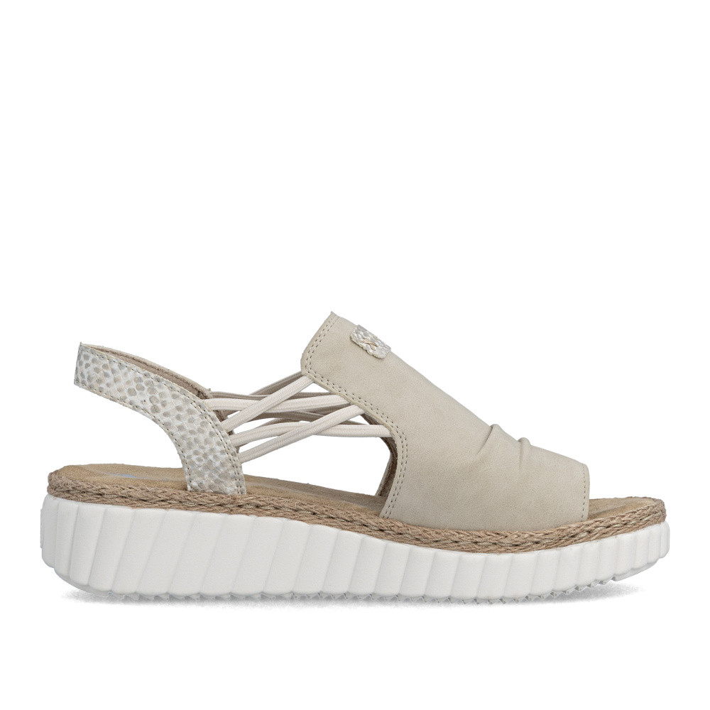 detail Dámské sandály RIEKER 69262-62 béžová S6