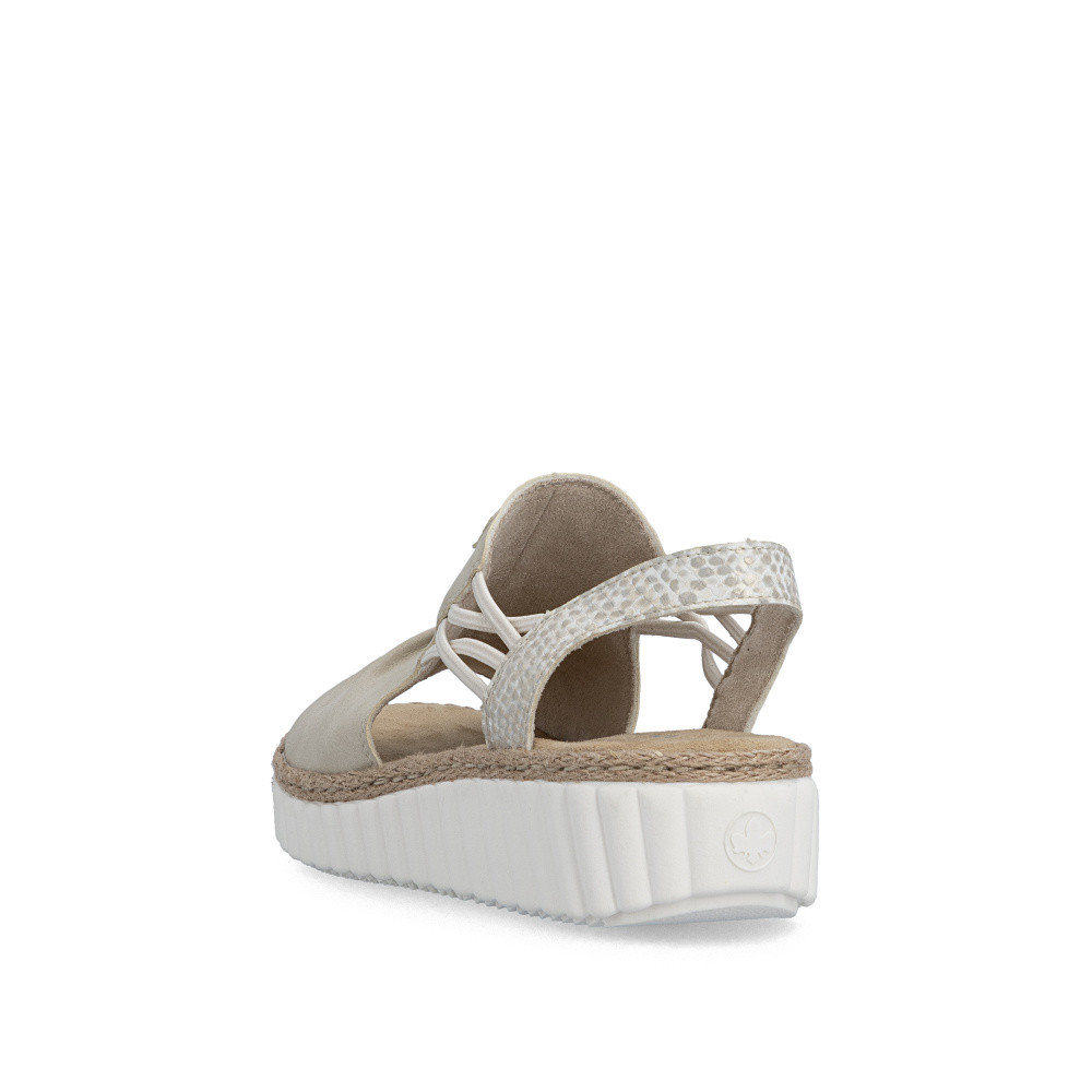 detail Dámské sandály RIEKER 69262-62 béžová S6