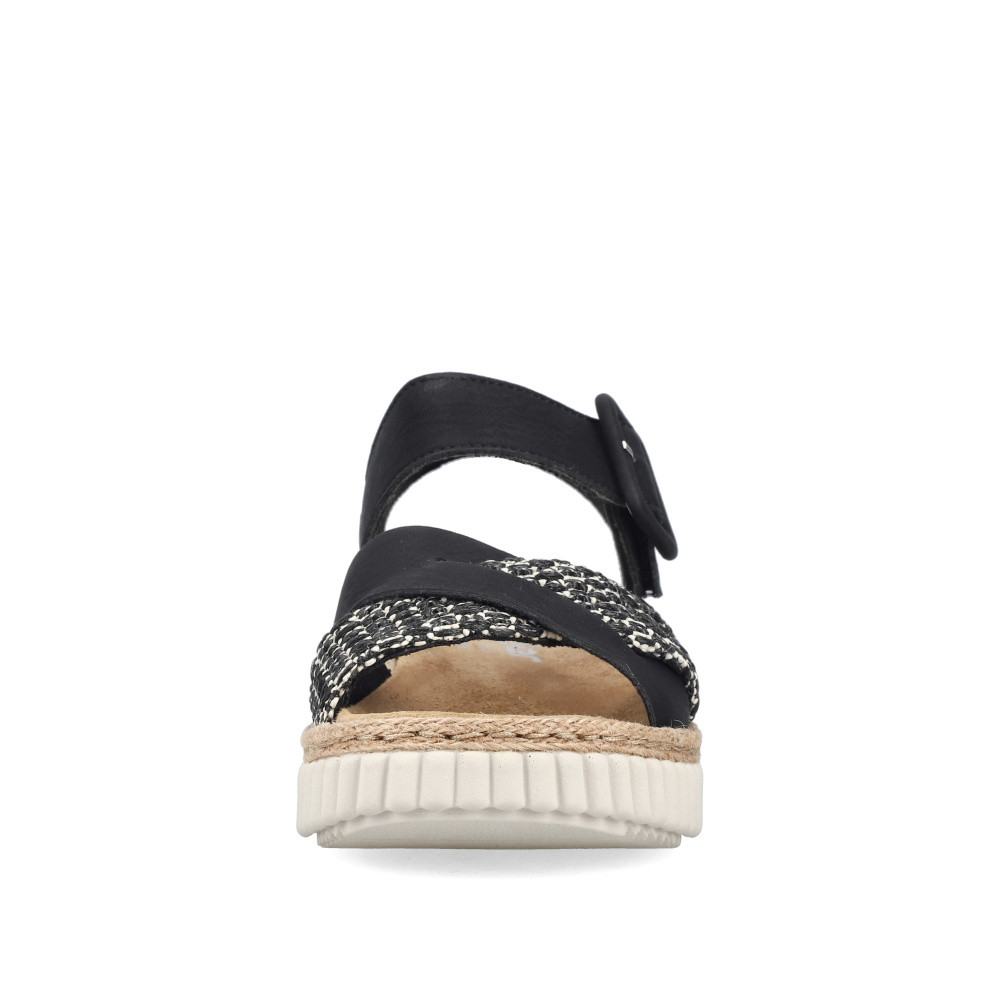 detail Dámské sandály RIEKER 69269-00 černá S6